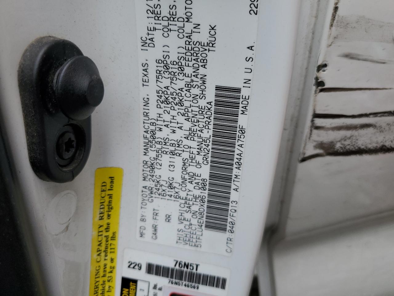 5TFLU4EN8DX061008 2013 Toyota Tacoma Double Cab