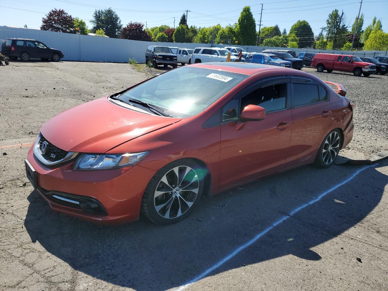 2HGFB6E5XDH707167 2013 Honda Civic Si