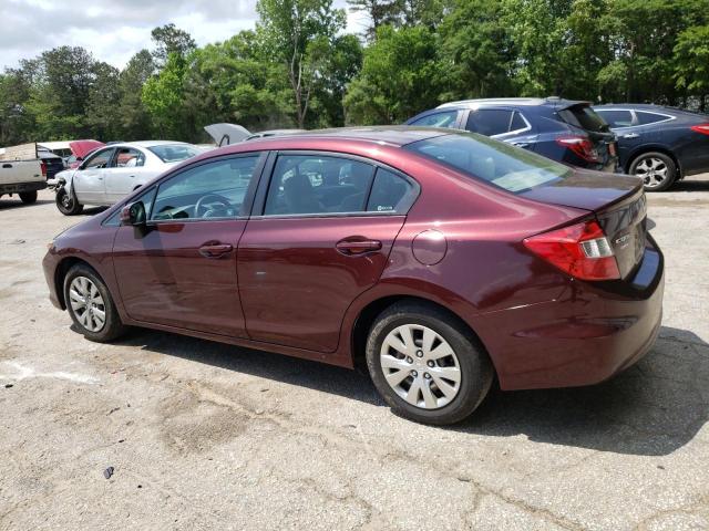 2012 Honda Civic Lx VIN: 19XFB2F5XCE090885 Lot: 54240774