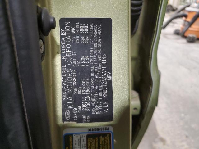 2010 Kia Soul + VIN: KNDJT2A25A7134146 Lot: 55459374