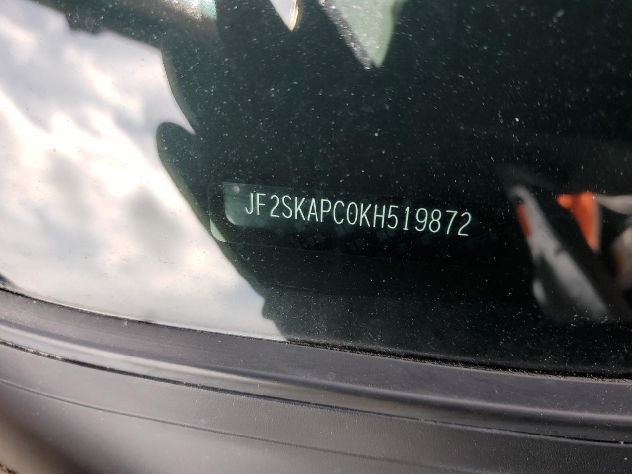 JF2SKAPC0KH519872 2019 Subaru Forester Sport