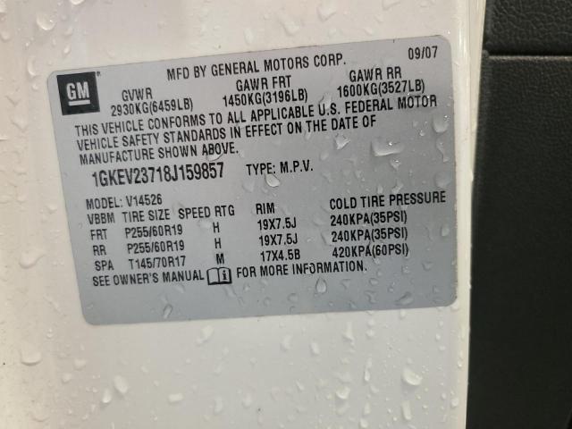 2008 GMC Acadia Slt-1 VIN: 1GKEV23718J159857 Lot: 54401464