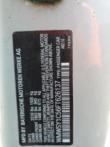 2015 MINI COOPER ROA WMWSY1C56FT626137
