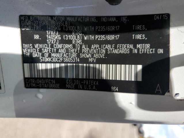 5TDKK3DC2FS605314 2015 Toyota Sienna Le