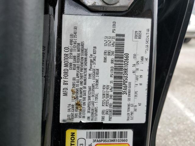 VIN 3FA6P0SU3HR102660 2017 Ford Fusion, Titanium Phev no.13