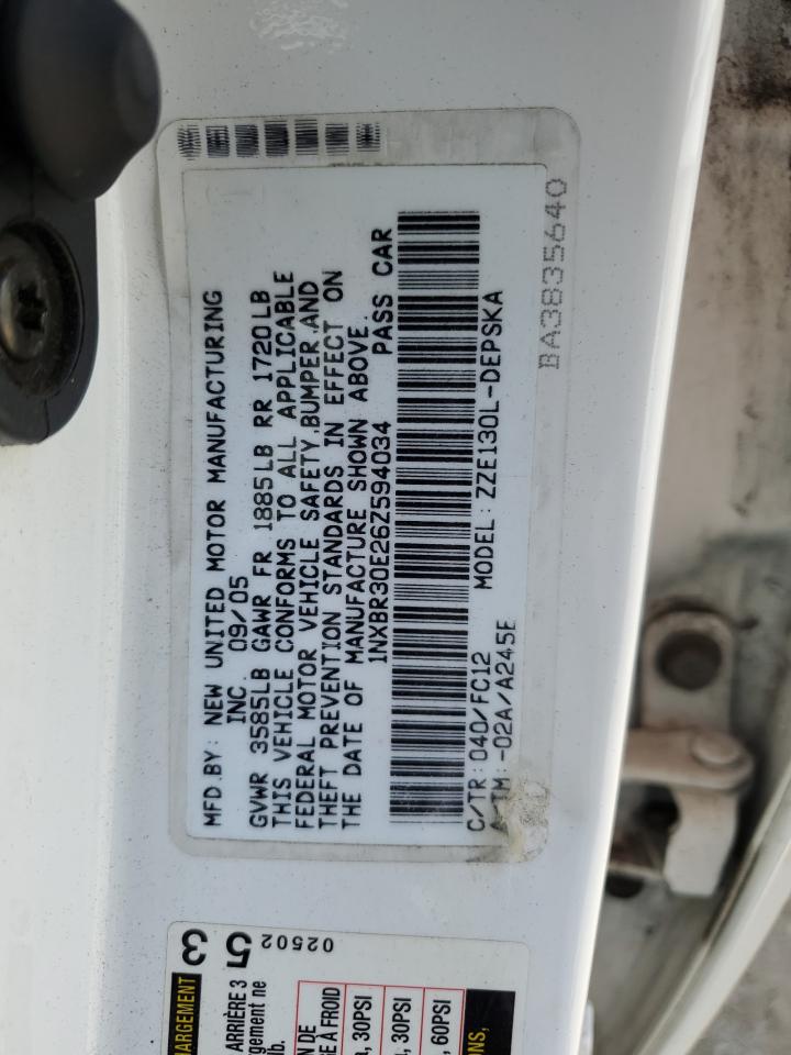 1NXBR30E26Z594034 2006 Toyota Corolla Ce