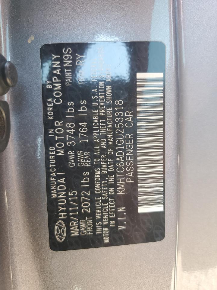 KMHTC6AD1GU253318 2016 Hyundai Veloster