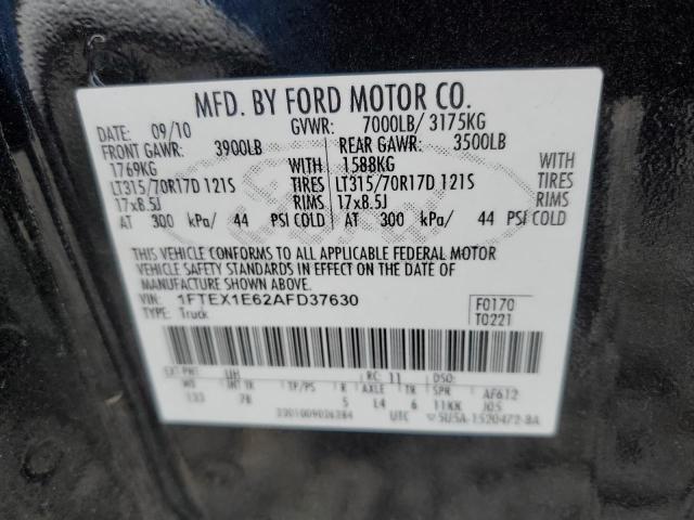 2010 Ford F150 Super Cab VIN: 1FTEX1E62AFD37630 Lot: 53583374