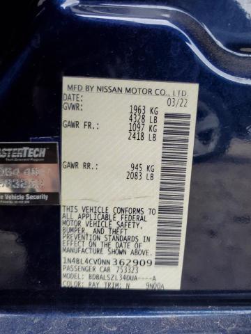 1N4BL4CV0NN362909 Nissan Altima SR 12