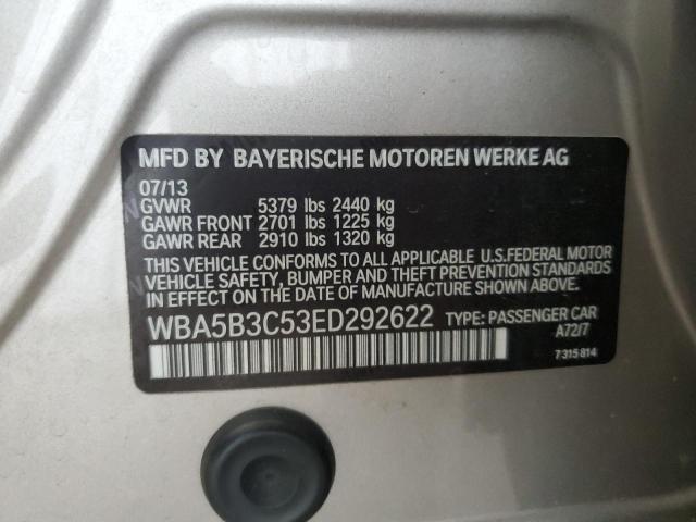 VIN WBA5B3C53ED292622 2014 BMW 5 Series, 535 XI no.12