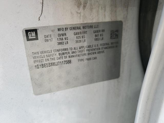 2018 Chevrolet Cruze Lt VIN: 1G1BE5SM6J7117588 Lot: 55200394