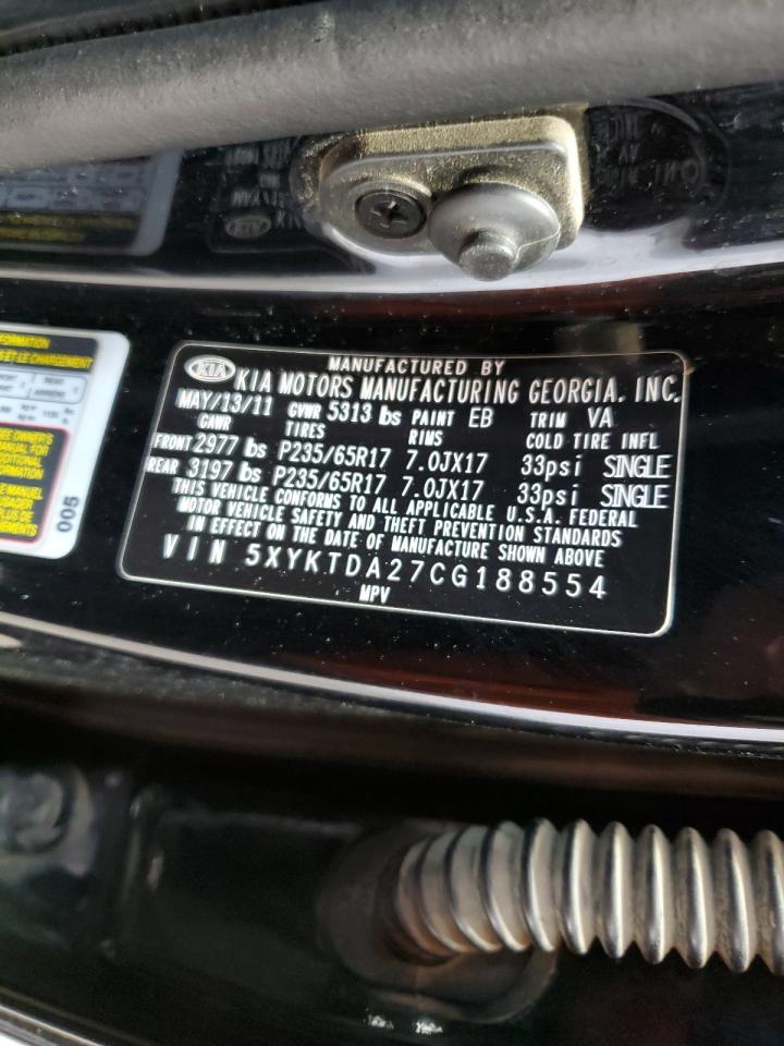 5XYKTDA27CG188554 2012 Kia Sorento Base