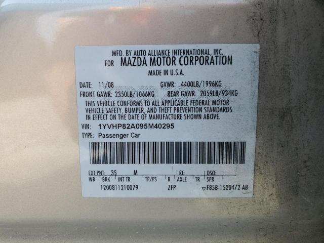 2009 Mazda 6 I VIN: 1YVHP82A095M40295 Lot: 53651864