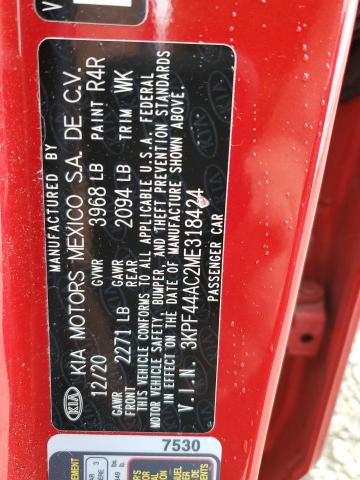 2021 Kia Forte Gt VIN: 3KPF44AC2ME318424 Lot: 55333934