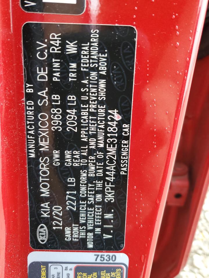 3KPF44AC2ME318424 2021 Kia Forte Gt