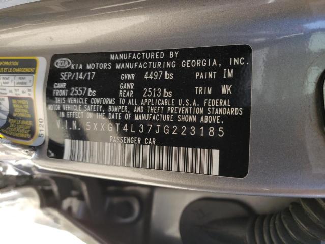 2018 Kia Optima Lx VIN: 5XXGT4L37JG223185 Lot: 54589584