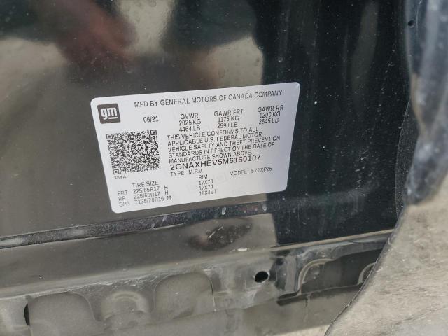 2021 Chevrolet Equinox Ls VIN: 2GNAXHEV5M6160107 Lot: 55863624