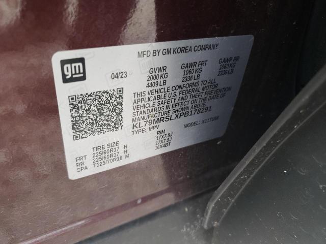 2023 Chevrolet Trailblazer Lt VIN: KL79MRSLXPB178291 Lot: 55070724