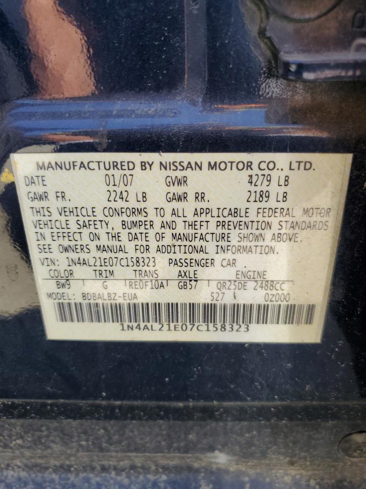 1N4AL21E07C158323 2007 Nissan Altima 2.5