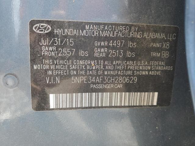 2016 Hyundai Sonata Sport VIN: 5NPE34AF3GH280629 Lot: 53859564