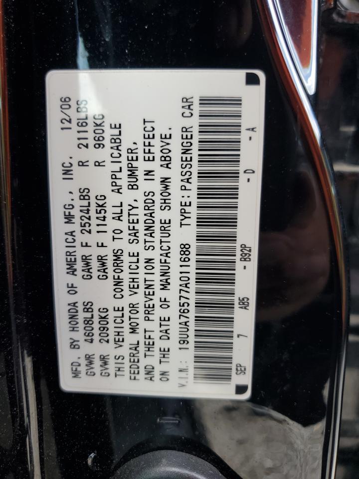 19UUA76577A011688 2007 Acura Tl Type S