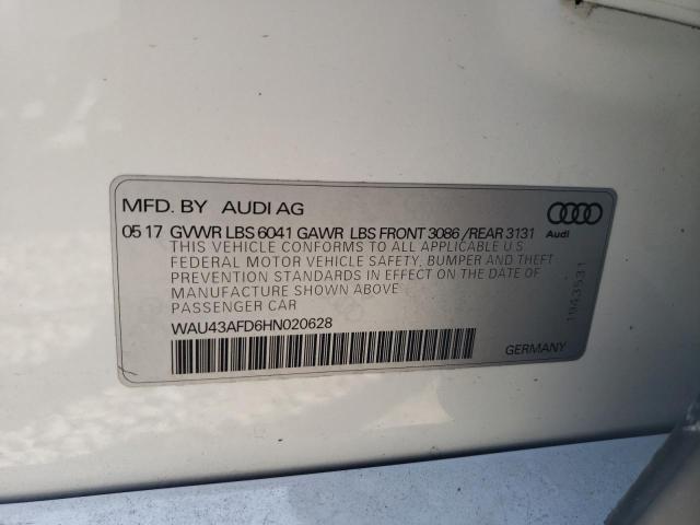 2017 AUDI A8 L QUATT - WAU43AFD6HN020628