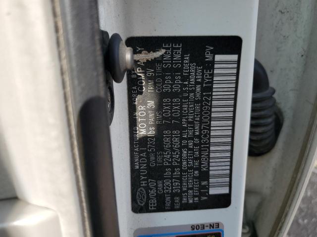 2007 Hyundai Veracruz Gls VIN: KM8NU13C97U009221 Lot: 55538854