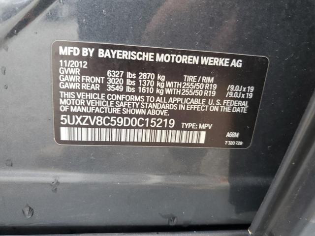 VIN 5UXZV8C59D0C15219 2013 BMW X5, Xdrive50I no.13