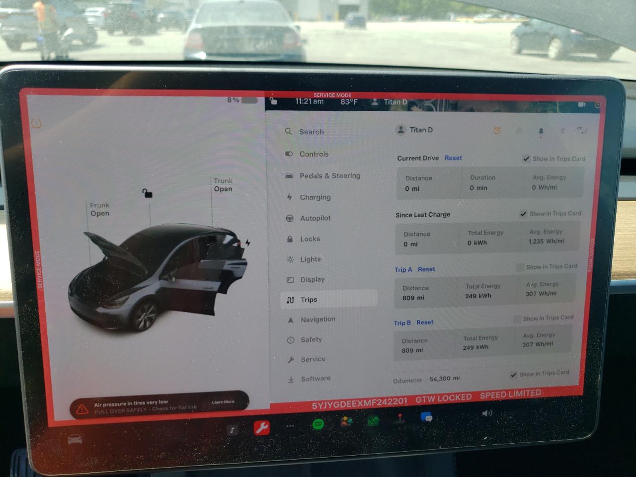 5YJYGDEEXMF242201 2021 Tesla Model Y