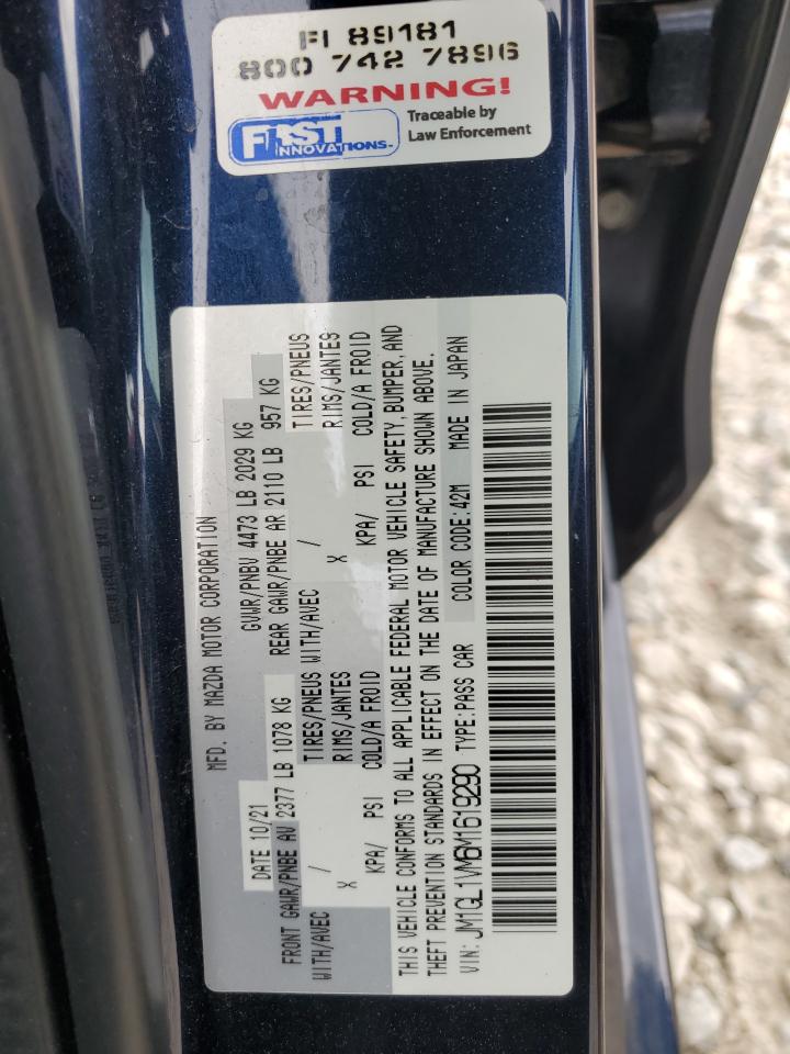 JM1GL1VM6M1619290 2021 Mazda 6 Touring