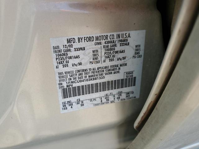 2003 Ford Escape Limited VIN: 1FMCU04103KB81335 Lot: 54540784