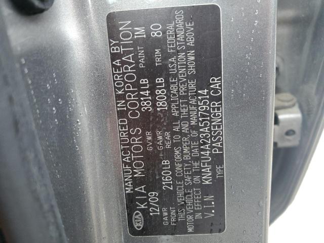 2010 Kia Forte Ex VIN: KNAFU4A23A5179514 Lot: 54787434