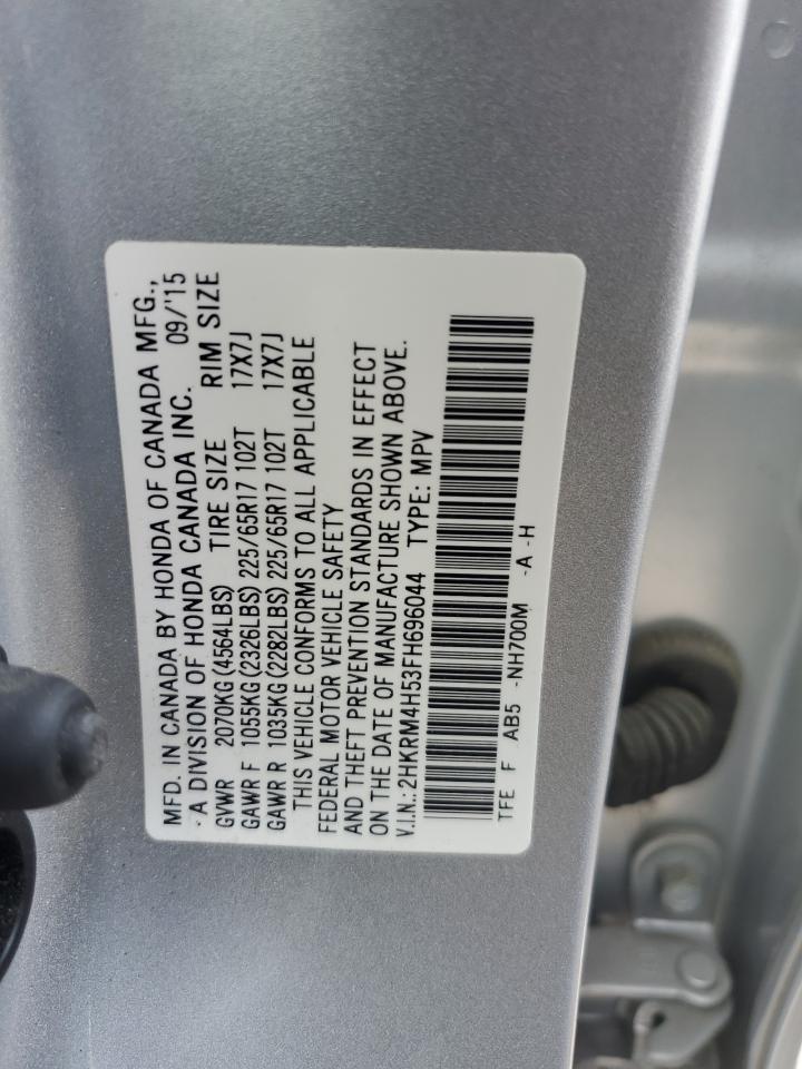 2HKRM4H53FH696044 2015 Honda Cr-V Ex