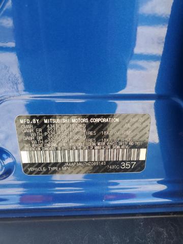 2017 Mitsubishi Outlander Sport Es VIN: JA4AP3AU7HZ069143 Lot: 56352094