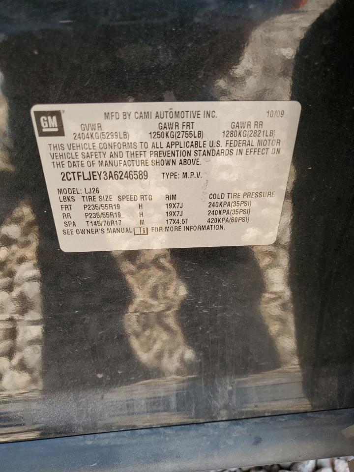 2CTFLJEY3A6246589 2010 GMC Terrain Slt