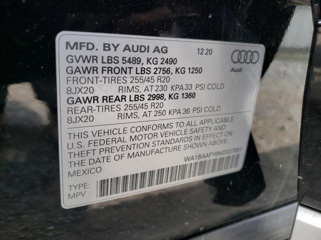 2021 Audi Q5 Premium Plus VIN: WA1BAAFY6M2037051 Lot: 53117184