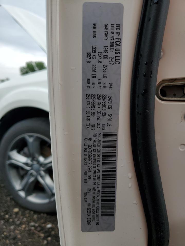 3C4PDCGG9HT617841 2017 Dodge Journey Crossroad