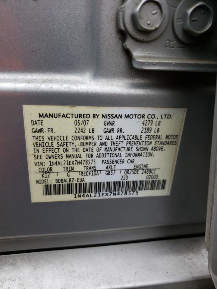 1N4AL21EX7N478575 2007 Nissan Altima 2.5