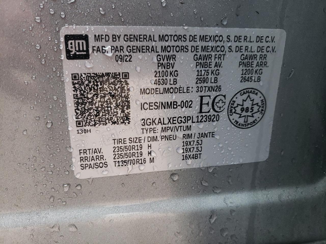 3GKALXEG3PL123920 2023 GMC Terrain Denali