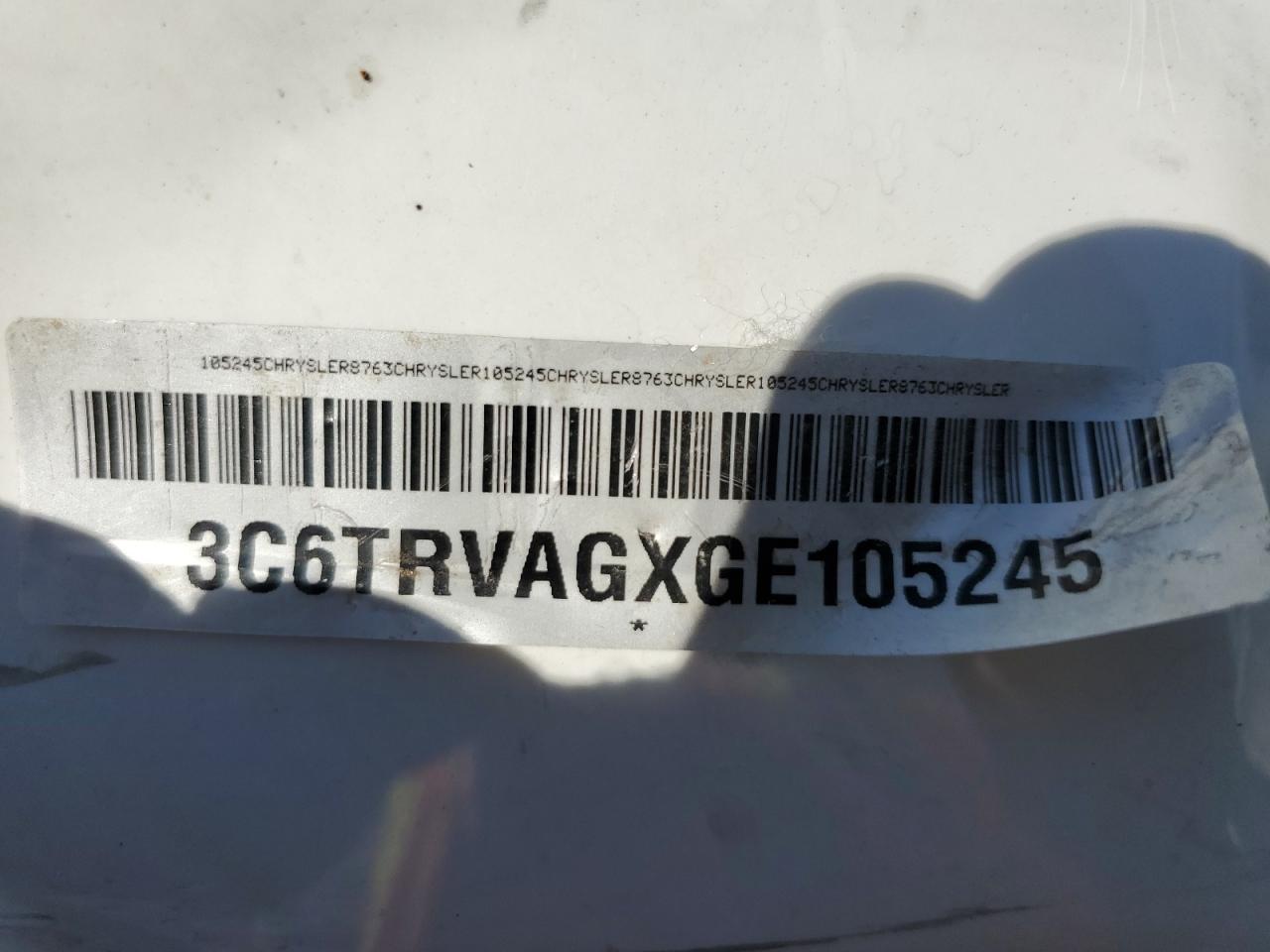 3C6TRVAGXGE105245 2016 Ram Promaster 1500 1500 Standard