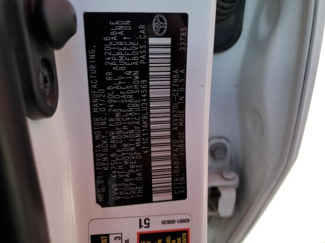 2020 Toyota Camry Le VIN: 4T1C11AK8LU344569 Lot: 52724534