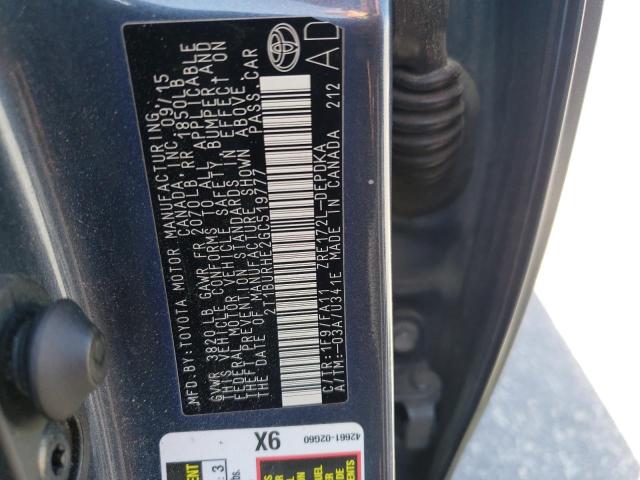 2016 TOYOTA COROLLA L - 2T1BURHE2GC519777