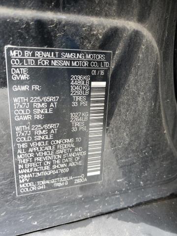 2016 Nissan Rogue S VIN: KNMAT2MT6GP647659 Lot: 54628614