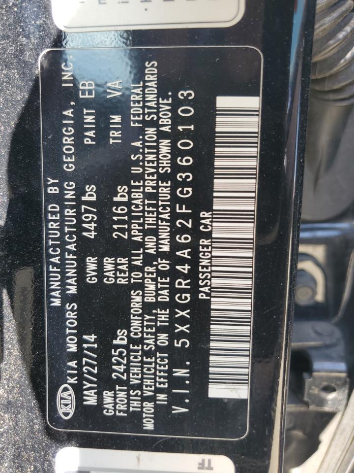 5XXGR4A62FG360103 2015 Kia Optima Sx