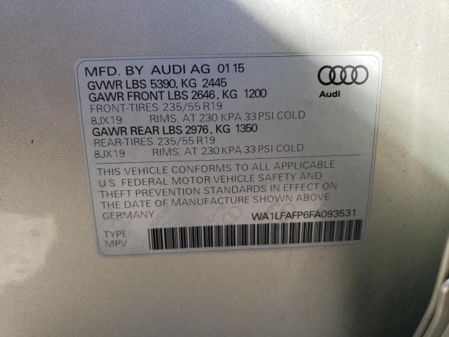 VIN WA1LFAFP6FA093531 2015 Audi Q5, Premium Plus no.14