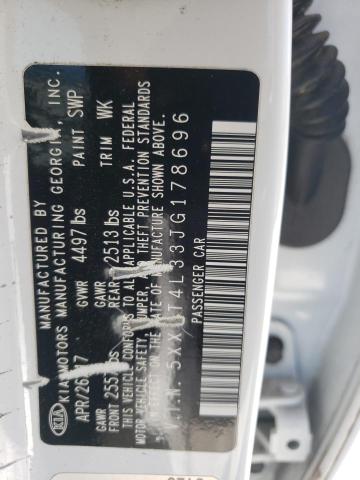 2018 Kia Optima Lx VIN: 5XXGT4L33JG178696 Lot: 51391374