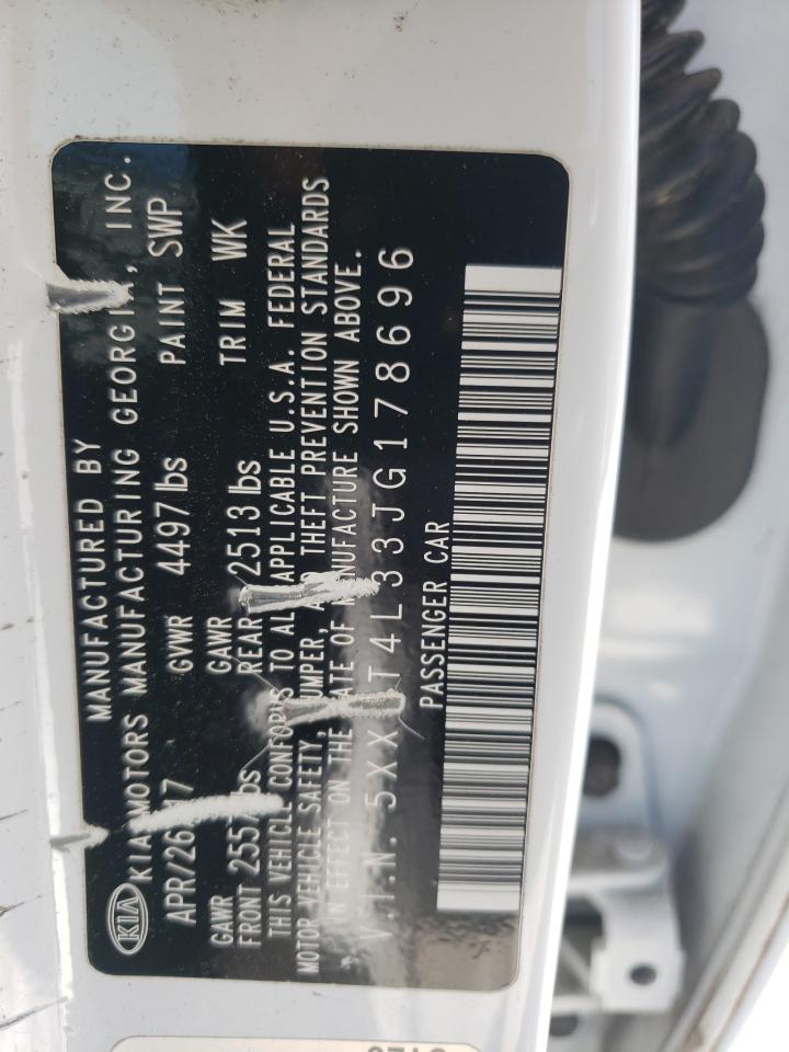 5XXGT4L33JG178696 2018 Kia Optima Lx