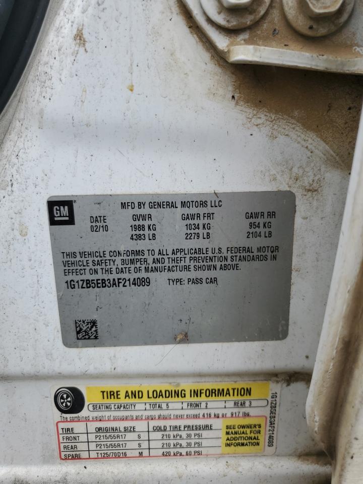 1G1ZB5EB3AF214089 2010 Chevrolet Malibu Ls