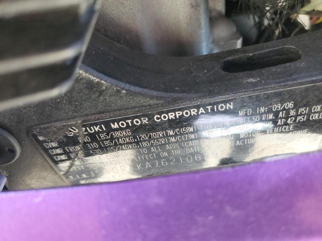 2006 SUZUKI GSX-R750 K - JS1GR7KA762106293