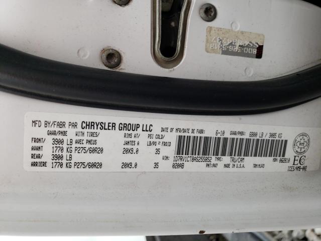 2010 Dodge Ram 1500 VIN: 1D7RV1CT8AS255852 Lot: 55293114